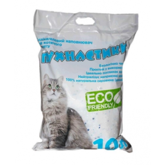 Наповнювач для котячого туалету Пухнастики Силікагелевий 10л