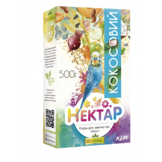 Корм для хвилястих папуг Лорівіт нектар 500 г - кокос