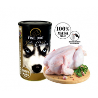 Вологий корм для собак Fine Dog консерва 1200 г - курка