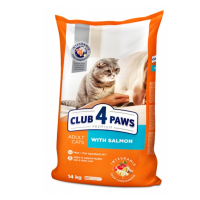 Сухий корм для дорослих кішок Club 4 Paws Premium 14 кг - лосось (ціна за 1кг)