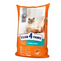 Сухий корм для стерилізованих кішок Club 4 Paws Premium 14 кг -курка