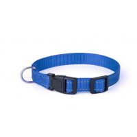 Нашийник нейлоновий Kareline з світловідбивною ниткою 2 см синій Нашийник нейлоновий Kareline з світловідбивною ниткою 2 см синій