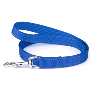 Повідок з нейлону зі світловідбиваючою ниткою 25мм 1200мм - синій