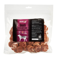 Ласощі для собак медальйони з лососем та тріскою AnimAll Snack 500 г (ціна за 1 кг)
