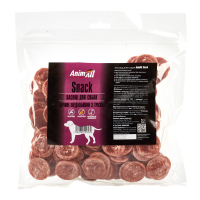 Ласощі для собак медальйони з качкою та тріскою AnimAll Snack 500 г (ціна за 1 кг)