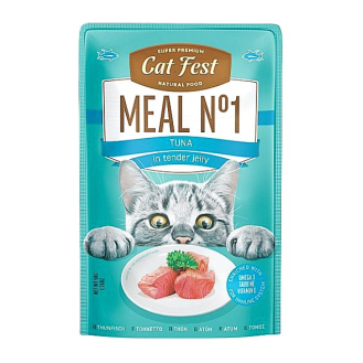 Корм вологий для котів меню №1 Cat Fest 50г тунець в желе