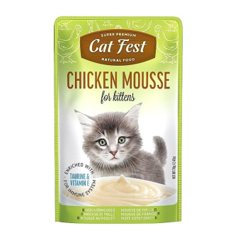 Корм вологий паштет для кошенят Cat Fest курка 70г