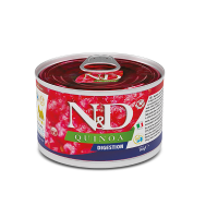 Вологий корм дієтичне харчування для дорослих собак малих порід у разі порушень травлення Farmina N&D QUINOA DIGESTION з ягням, кіноа та фенхелем 140г