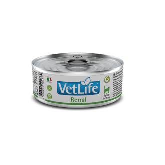 Вологий корм дієтичне харчування для підтримки функції нирок для котів Farmina Vet Life Renal 85г