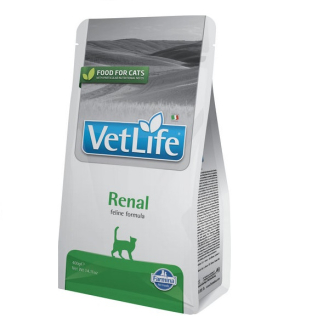 Сухий корм дієтичне харчування для підтримки функції нирок для котів Farmina Vet Life Renal 400г