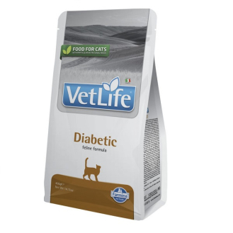 Сухий корм дієтичне харчування для контролю рівня глюкози в крові при цукровому діабеті для котів Farmina Vet Life Diabetic 400г