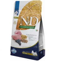 Сухий низькозерновий корм для дорослих собак малих порід Farmina N&D з ягням та чорницею 800г