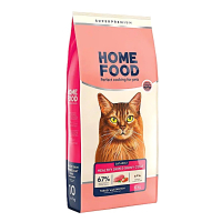 Сухий корм для котів Home Food Adult Healthy Skin and Shiny Coat 10 кг - індичка та лосось (ціна за 1 кг)