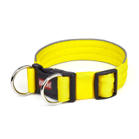 Нашийник нейлоновий посилений з світловідбиваючим кантом Kareline Keeper Active 2,5см, 43-47см жовтий Нашийник нейлоновий посилений з світловідбиваючим кантом Kareline Keeper Active 2,5см, 43-47см жовтий