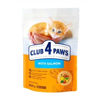 Сухий корм для кошенят Club 4 Paws Premium 300 г - лосось