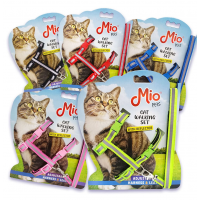 Шлея з світловідбивним повідком для котів Tisert МІО Walking Set