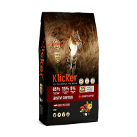 Сухий корм Klicker для дорослих котів з чутливим травленням з ягням 1 кг
