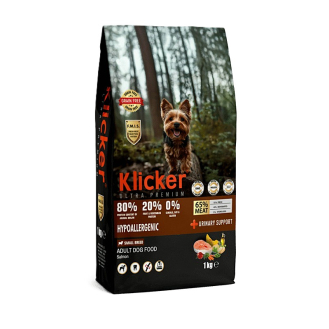 Сухий корм Klicker гіпоалергенний для дорослих собак малих порід з лососем 1кг