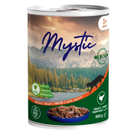 Вологий корм Mystic для котів шматочки індичка в желе 400г Вологий корм Mystic для котів шматочки індичка в желе 400г