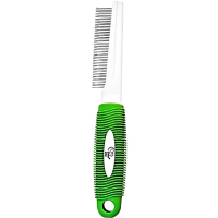 Гребінець для домашніх тварин Over Zoo Plastic комбінований для короткошерстих  h