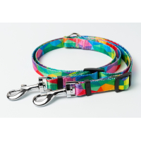 Повідець спарка нейлоновий Kareline Keeper 2см 40-70см з фірмовим візерунком