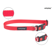 Нашийник для собак Amiplay Basic L 35-50 * 2 см - червоний