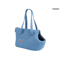 Сумка переноска для собак та котів Amiplay Denim S 35 * 21 * 24 см - блакитна Сумка переноска для собак та котів Amiplay Denim S 35 * 21 * 24 см - блакитна