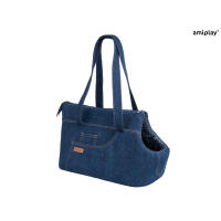 Сумка переноска для собак та котів Amiplay Denim L 42 * 26 * 30 см - темно- синя Сумка переноска для собак та котів Amiplay Denim L 42 * 26 * 30 см - темно- синя