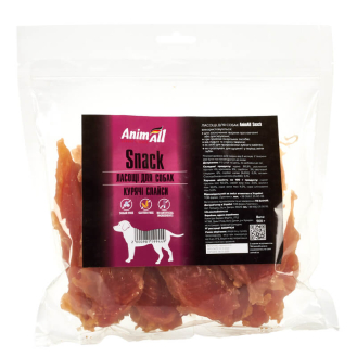 Ласощі для собак курячі слайси AnimAll Snack 500 г (ціна за 1 кг)