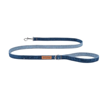 Повідець для собак Amiplay Denim XL 140 x 2,5 см - темно-синій