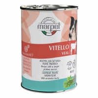 Вологий корм для собак Aequilibriavet консерва 400 г- телятина