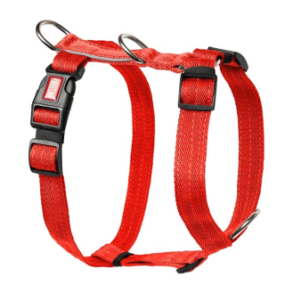 Шлейка нейлонова Kareline Keeper Active зі світловідбиваючим кантом 2,5см червона Шлейка нейлонова Kareline Keeper Active зі світловідбиваючим кантом 2,5см червона