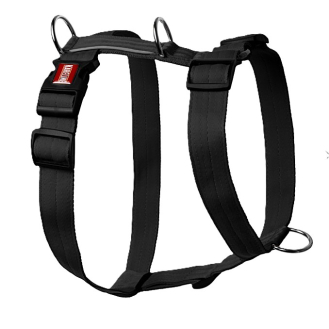 Шлейка нейлонова Kareline Keeper Active зі світловідбиваючим кантом 2,5см чорна Шлейка нейлонова Kareline Keeper Active зі світловідбиваючим кантом 2,5см чорна