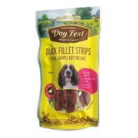 Ласощі для собак cушені шматки качки Dog Fest 25 г