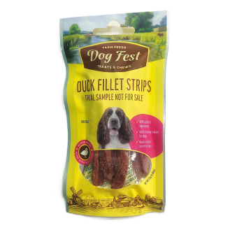 Ласощі для собак cушені шматки качки Dog Fest 25 г