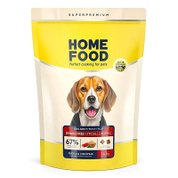 Гіпоалергенний беззерновий сухий корм для собак середніх та великих порід Home Food 1,6 кг -  м'ясо качки та нут