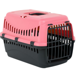 Переноска для тварин велика з пластиковими дверцятами Gipsy2 - коралова Переноска для тварин велика з пластиковими дверцятами Gipsy2 - коралова