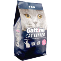 Бентонітовий наповнювач "Gattino" з ароматом дитячої присипки 5 л Бентонітовий наповнювач "Gattino" з ароматом дитячої присипки 5 л