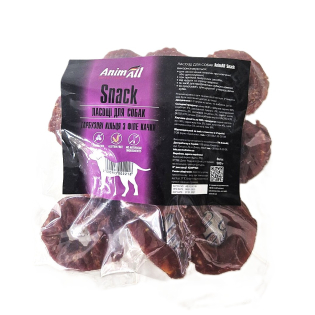 Ласощі для собак гарбузові кільця з філе качки AnimAll Snack 500г