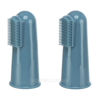 Набір зубних силікових  щіток на палець  6 см