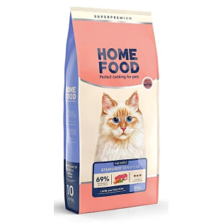 Сухий корм для котів Home Food Adult з чутливим травленням 10 кг - ягня та лосось ( ціна за 1 кг )