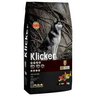 Сухий корм Klicker холістик беззерновий для дорослих собак з ягням 1кг Сухий корм Klicker холістик беззерновий для дорослих собак з ягням 1кг