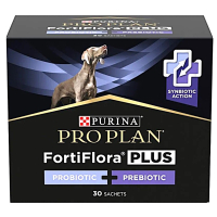 Пробіотик з пребіотиком для собак та цуценят Purina Pro Plan FortiFlora Plus для підтримки нормальної міклофлори кишківника 2 г 30 шт ( ціна за 1шт )