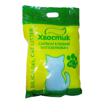 Наповнювач Хвостик силікагель 10 л зелені гранули