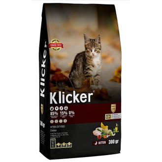 Сухий корм Klicker холістик беззерновий для кошенят з куркою 300 г