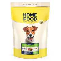 Сухий корм для активних собак і юніорів малих порід Home Food 1,6 кг - ягнятина та рис