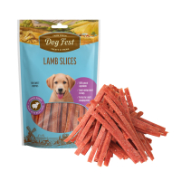 Ласощі для цуценят смужки ягнятини Dog Fest 90 г