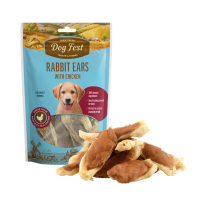 Ласощі для цуценят кроляче вушко з куркою Dog Fest 90г