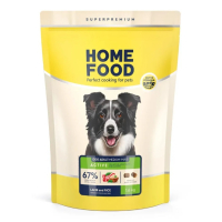 Сухий корм для активних собак і юніорів середніх і великих порід Home Food 1,6 кг - ягнятина та рис