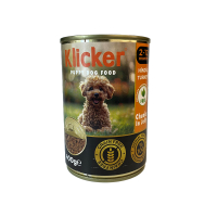 Вологий корм Klicker для Цуценят шматочки індички в желе 400г